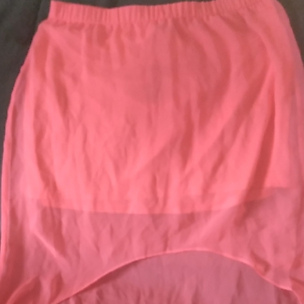 Express Pink Bubble Midi Skirt for Casual Wear